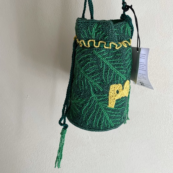 Paradise beaded drawstring bag - Picture 5 of 14